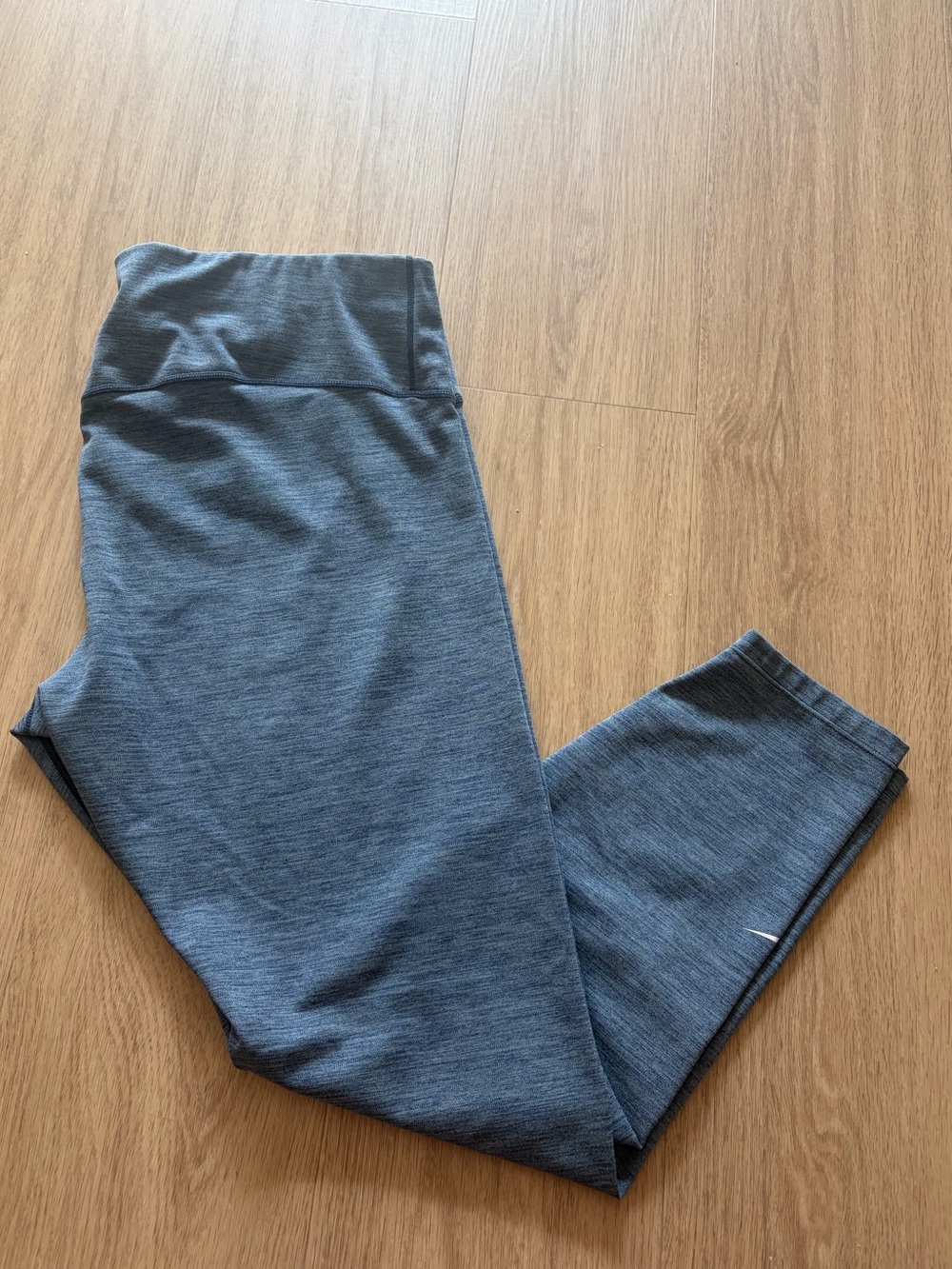 Nike Heathered Navy Blue Cropped Women's Leggings Size Women’s 1X